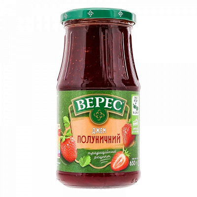 Джем Верес полуничний 630 г