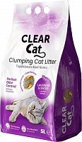 Наповнювач бентонітовий CLEAR CAT із запахом лаванда 5 кг