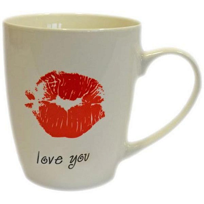 Кружка порцелянова I love you біла 360 мл