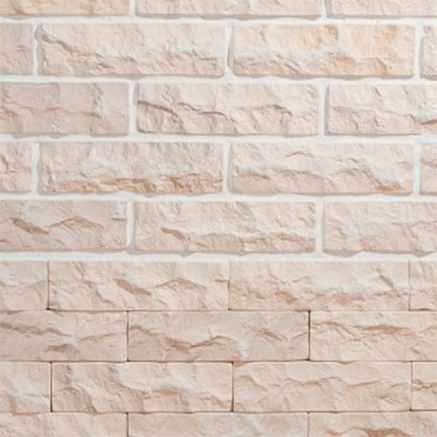 Плитка гипсовая прямая Саватекс Декор Мраморный кирпич бежевый 0,48 кв.м 