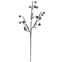 Веточка декоративная с голубыми ягодами 68 см Девилон