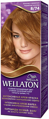 Крем-краска для волос Wella Wellaton №8/74 шоколад с карамелью 110 мл