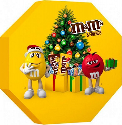 Набір цукерок Mars M&M's & Friends 2019 Святковий восьмикутник 159 г