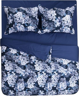 Комплект постільної білизни Blue dream сімейний синій
