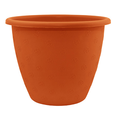 Кашпо пластиковое Алеана Верона круглый 2л терракот (112015) 