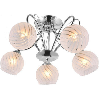 Люстра потолочная Accento lighting Libra 5xE27 хром ALG-79880/5 