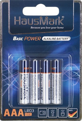 Батарейка HausMark Basic Power ААА 4 шт. (MST-AL4ААА)