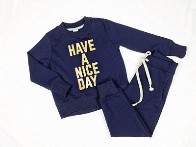 Спортивный костюм Luna Kids 2 д/д р.116 темно-синий 