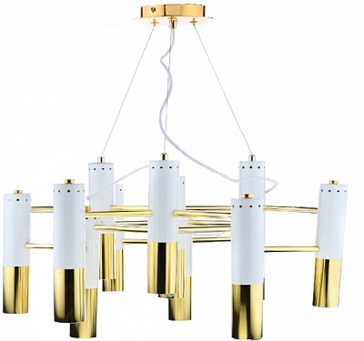 Люстра підвісна Інтерклас НСБ 01-хХХ-071 13x60 Вт G9 білий/золото M-242S-13/BK