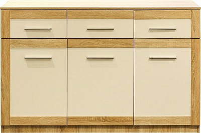 Комод Мебель-Сервіс Симфонія дуб самоа/білийдуб самоа