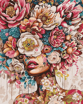 Картина по номерам Цветочное настроение victoria art 40x50 см Ideyka