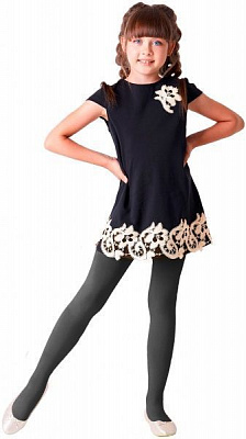 Колготки дитячі Giulia D025 TEEN GIRL CLASSIC nero р.146-152 чорний
