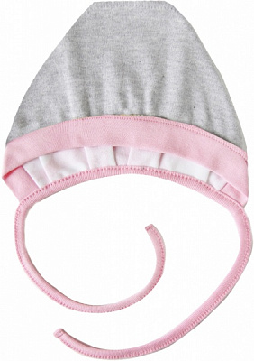 Чепчик дитячий Smil р.39 сірий меланж 118625