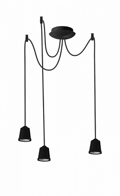 Підвіс ERKA 323 3x60 Вт E27 чорний 323010