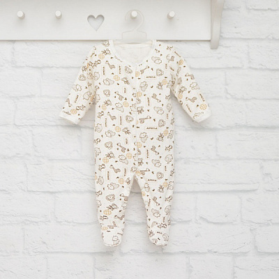 Человечек унисекс Blanka Африка р.68 белый 12890 