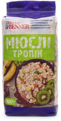 Мюслі Dr. Benner тропік 400 г