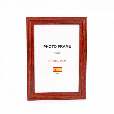 Рамка для фото 1 фото 10x15 см красное дерево 