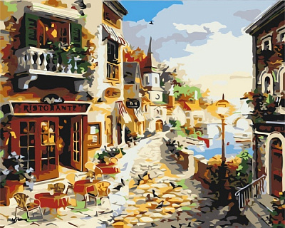 Картина по номерам Сказочная улица BS7233 40х50 см Brushme 