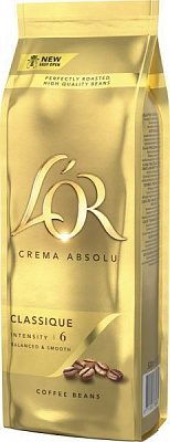 Кофе в зернах L'OR Crema Absolute Classic 500 г 