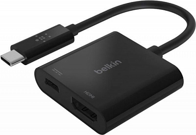 Адаптер Belkin USB Type-C – HDMI чорний (AVC002BTBK) USB-C - HDMI 60W PD, black
