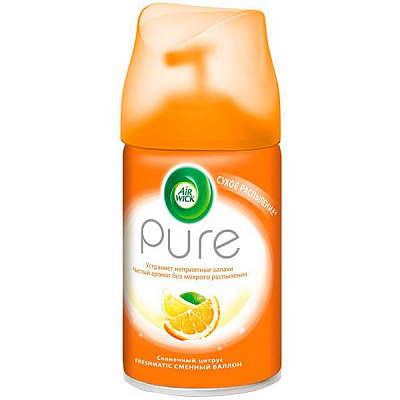 Сменный баллон для автоматического освежителя воздуха Air Wick Pure Солнечный апельсин 250 мл