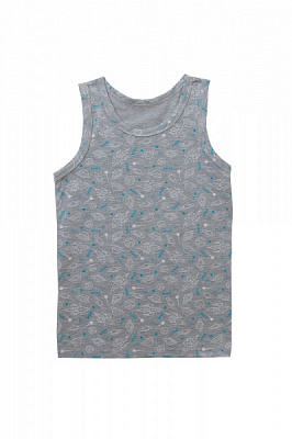 Майка для мальчиков KOSTA р.122–128 серый меланж 2468-10 