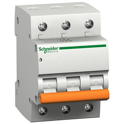 Автоматичний вимикач Schneider Electric ВА63 3P 20А С (Domae) 11224S