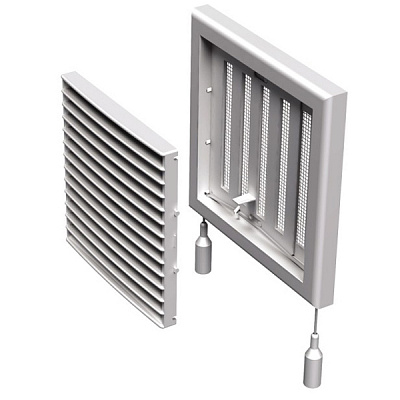 Решітка Вентс МВ 101Рс пластик білий