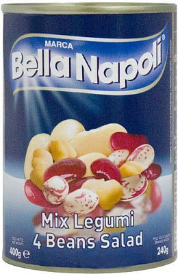 Ассорти овощноеBella Napoli из четырёх видов бобовых 400 г