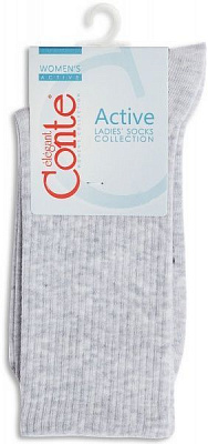 Шкарпетки жіночі Conte Active 20С-20СП 000 р. 23 світло-сірий