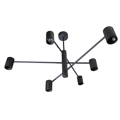 Люстра потолочная Светкомплект 6xGU5.3 черный G TIME F 