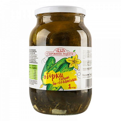 Огурцы Старовинні рецепти соленые по-крестьянски 1 кг