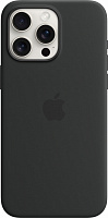 Чехол Apple Silicone Case with MagSafe для Apple iPhone 15 Pro Max black (MT1M3ZM/A)