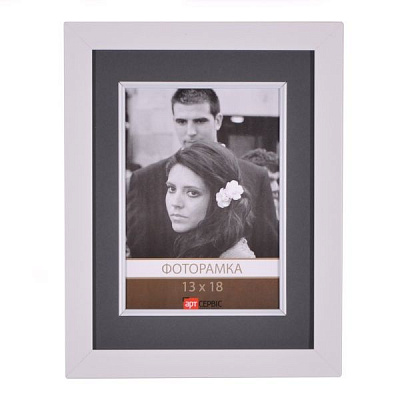 Рамка для фото Арт-Сервіс ЭА-01424 18х24/13х18 см белый 
