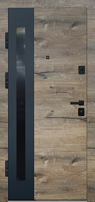 Двері вхідні FORZA GROUP МОДЕРНА дуб кантрі 2050х860 мм ліві