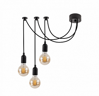 Люстра стельова LIGHT SET TERNAVA EC 203 3xE27 чорний