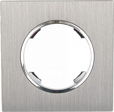 Рамка одномісна HausMark Bela матовий хром SNG-FRM.RD20G1-MC