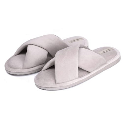 Тапки домашние Twins HS-VL велюровые Latte (Х) 7159 р.38/39 бежевый 