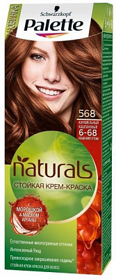Крем-фарба для волосся Palette Naturals (Фітолінія) 6-68 (568) карамельний каштановий 110 мл