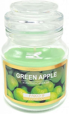 Свеча в стакане Зеленое яблоко Pako-If