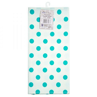 Полотенце 34x66 см Yaroslav Home бирюзово-белый 
