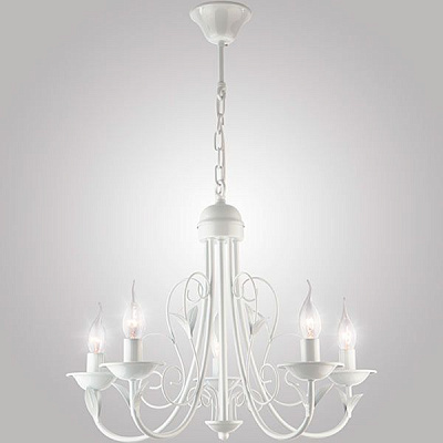 Люстра подвесная Strotskis Afina 5x60 Вт E14 белый 60050/5