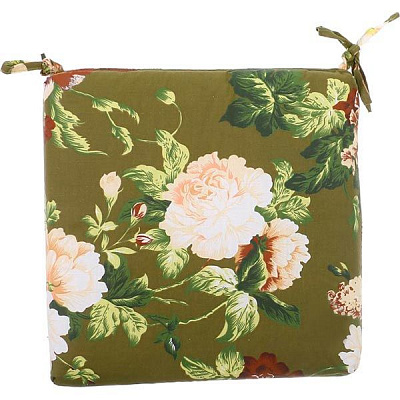 Подушка Indigo Стеганная Simple flowers 37х37х6 см цвет в ассортименте