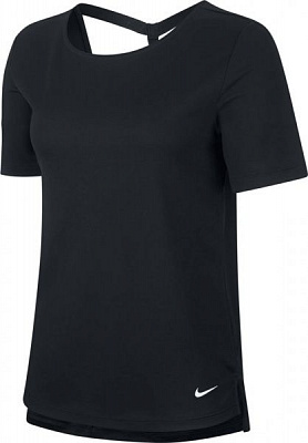 Футболка Nike W NK DRY SS TOP ELASTIKA BV4421-010 S чорний