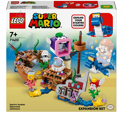 Конструктор LEGO Super Mario Приключения Dorrie на потонулом корабле. Дополнительный набор 71432