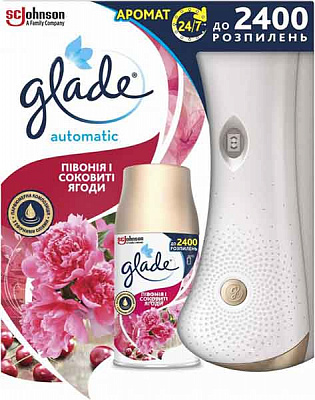 Автоматический освежитель воздуха Glade Пион и сочные ягоды 269 мл