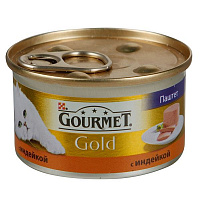 Корм Gourmet Gold паштет с индейкой 85 г