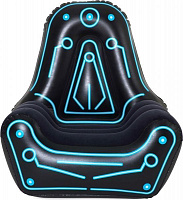 Кресло надувное Bestway Mainframe 112х99 см черный с голубым