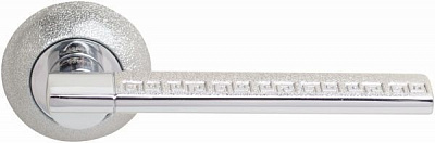 Ручка на розетці  Solara матовий хром