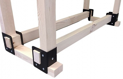 Набор монтажный для бруса 40х30 мм (4 кронштейна + метизы)